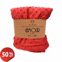 coperta-amour-rossa-plaid-jacquard-cuoricini-rilievo-tinta-unita-confezione