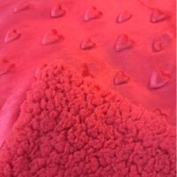 Coperta Amour Rosso Plaid Calda Invernale Sherpa Morbida - immagine 3