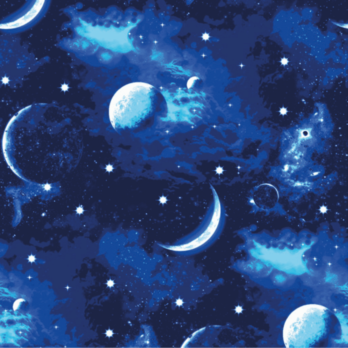 coperta-space-plaid-fantasia-sherpa-invernale-luna-stelle-notte-cielo-stellato-blu-dettaglio