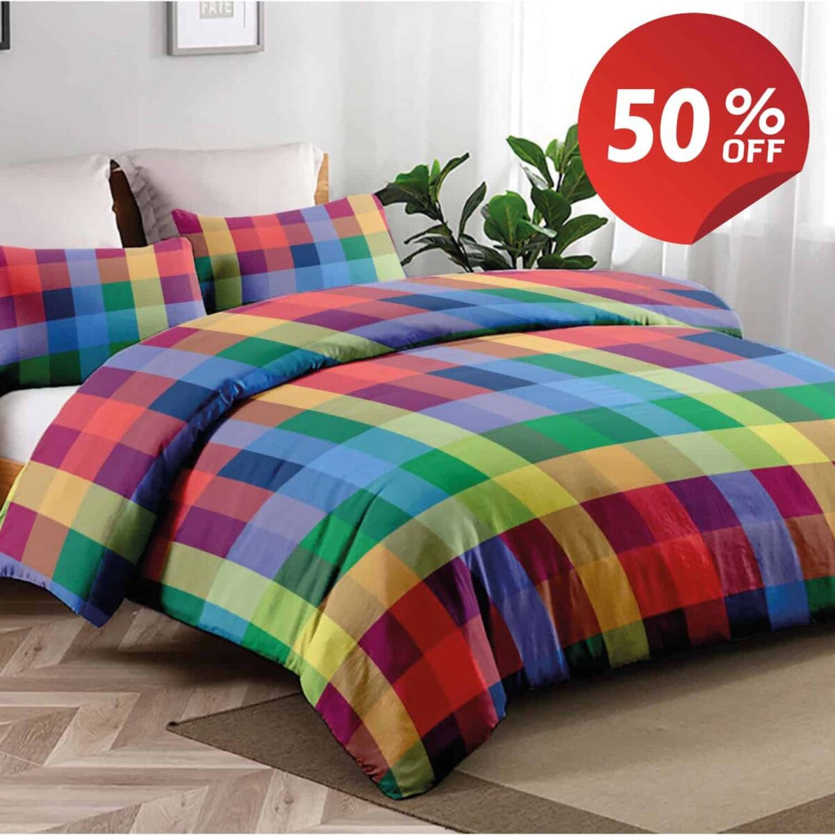 copripiumino-quadretto-multicolor-puro-cotone-homy-geometrico-multicolore-copertina