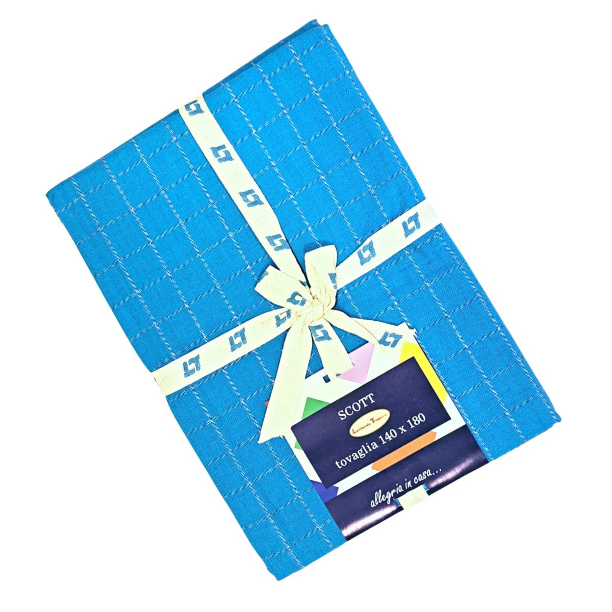 tovaglia-scott-azzurro-100-cotone-tinto-filo-tinta-unita-cucina-quadri-quadretti