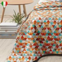 Copriletto Bea Etnic Primaverile Esitivo Microfibra Trapuntino Made In Italy - immagine 2