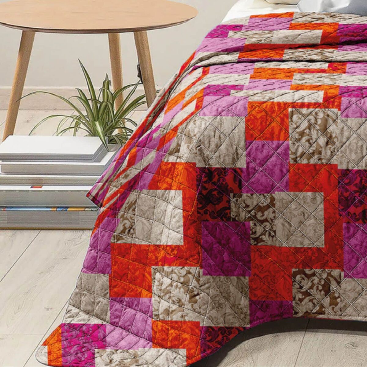 copriletto-bea-florence-patchwork-classico-shabby-beige-viola-lilla-rosso-primaverile-estivo-microfibra-100-grammi-made-in-italy-dettaglio