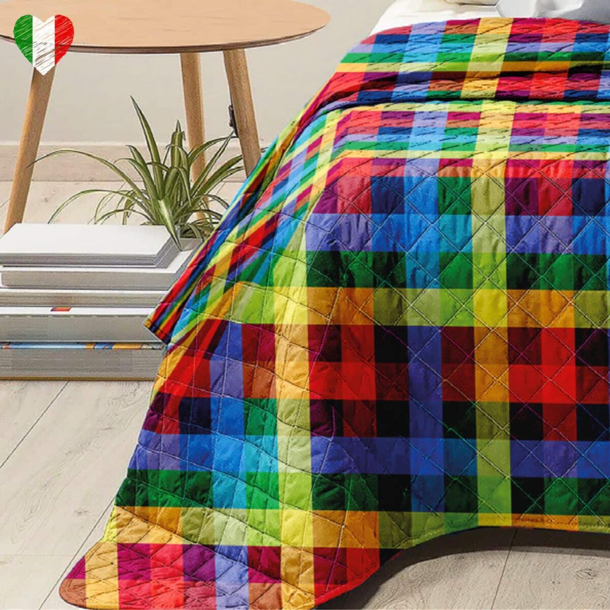 copriletto-bea-quadretto-multicolor-geometrico-colorato-primaverile-estivo-microfibra-100-grammi-made-in-italy-dettaglio
