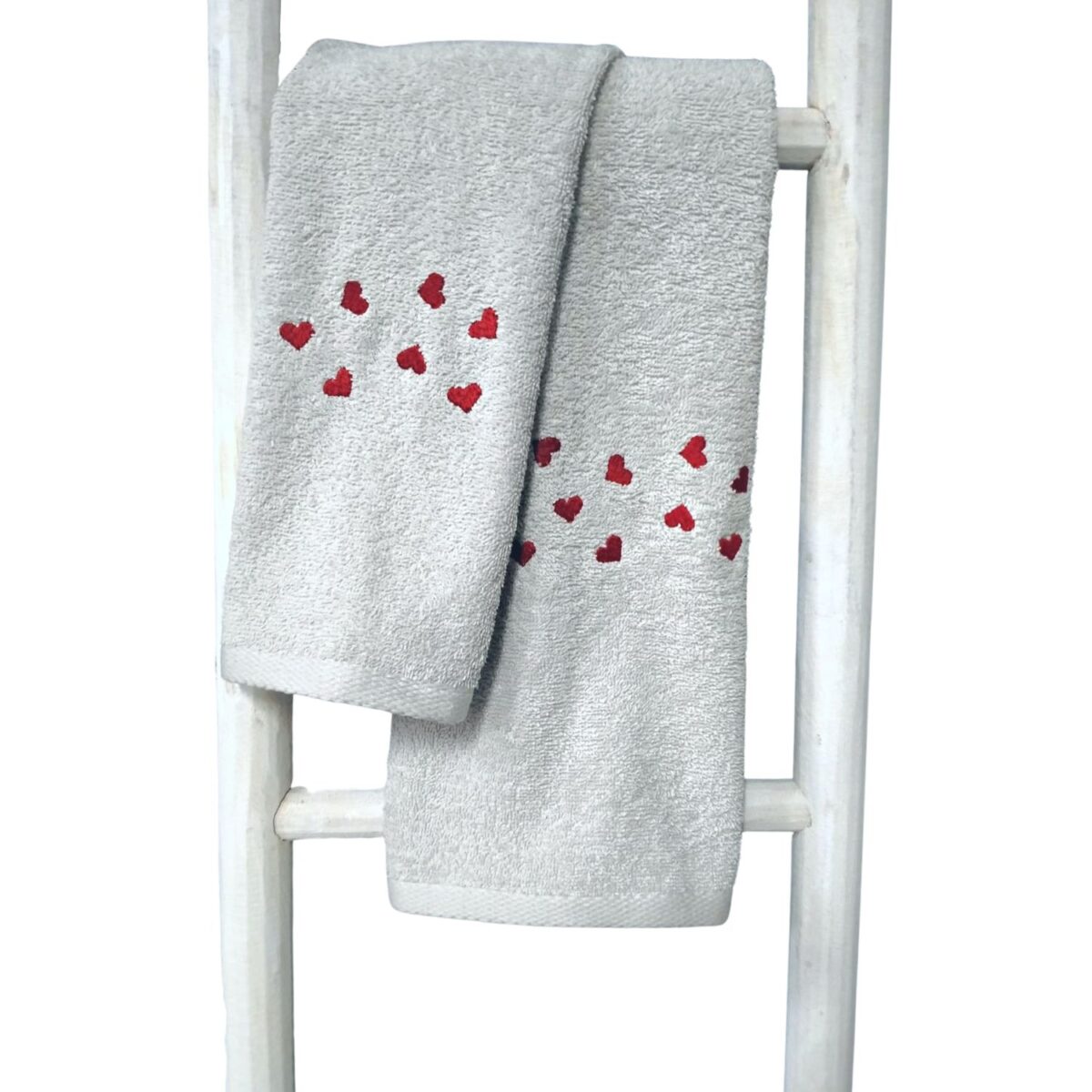 set-asciugamani-1-1-cuoricini-rossi-grigio-cotone-spugna-ricamata