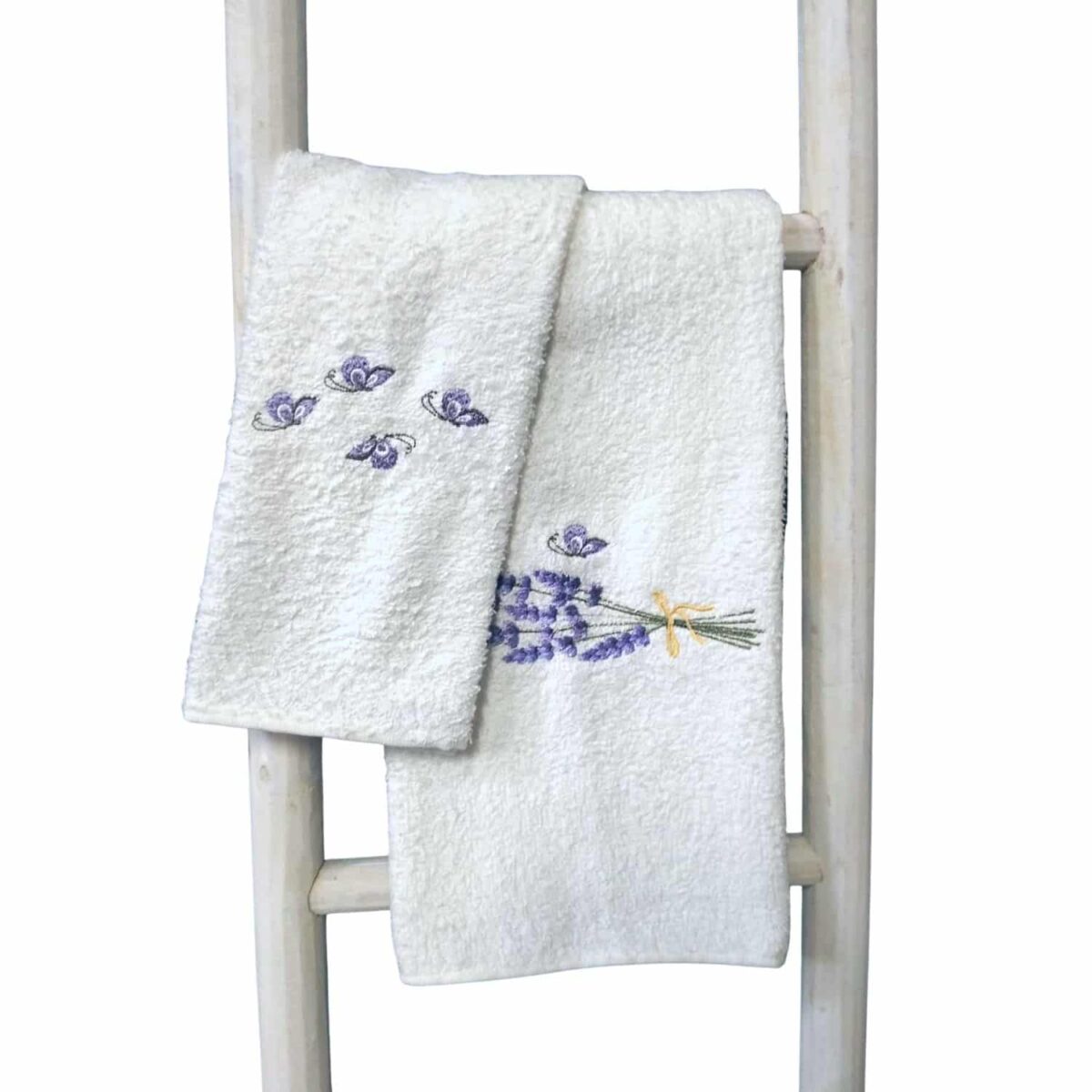 set-asciugamani-1-1-lavanda-farfalle-bianco-spugna-cotone-ricamata-bagno-viso-ospite
