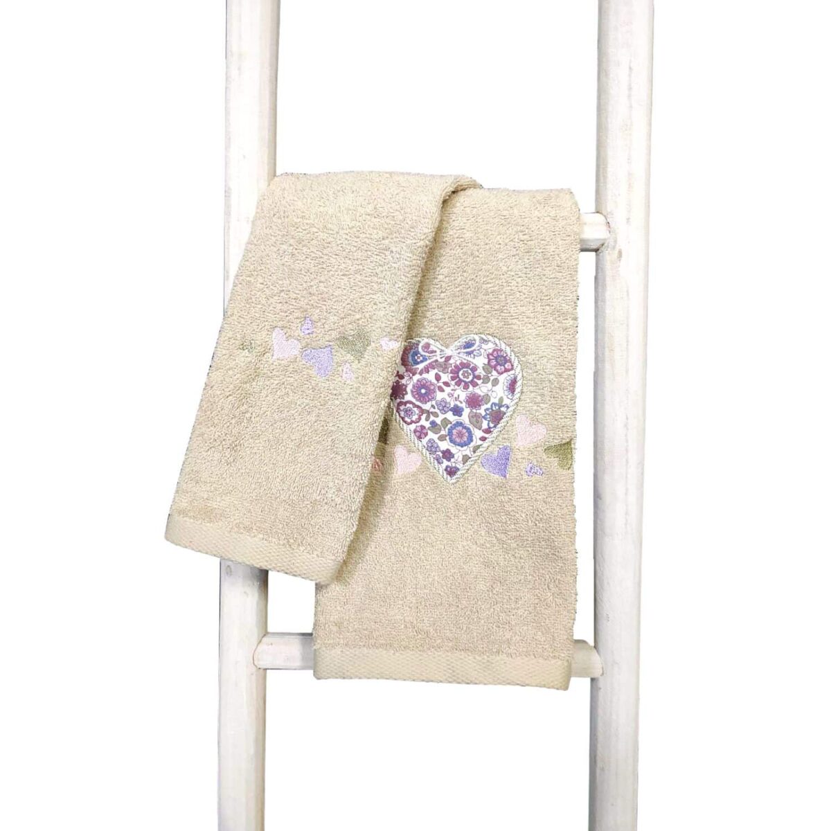 set-asciugamani-1-1-mary-cuori-fiori-beige-spugna-cotone-ricamata-bagno-viso-ospite