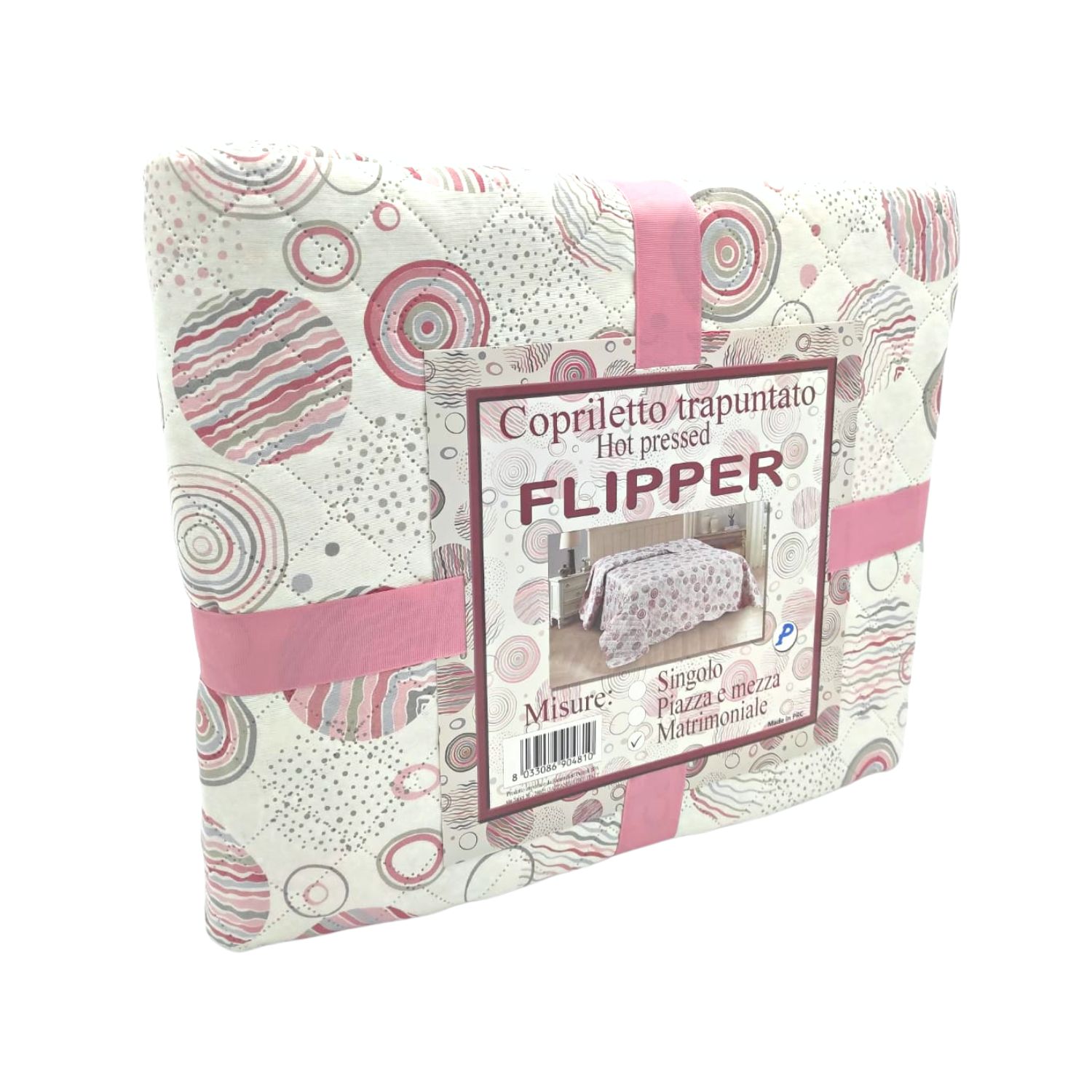 copriletto-flipper-rosa-tortora-trapuntato-primaverile-estivo-geometrico-confezione