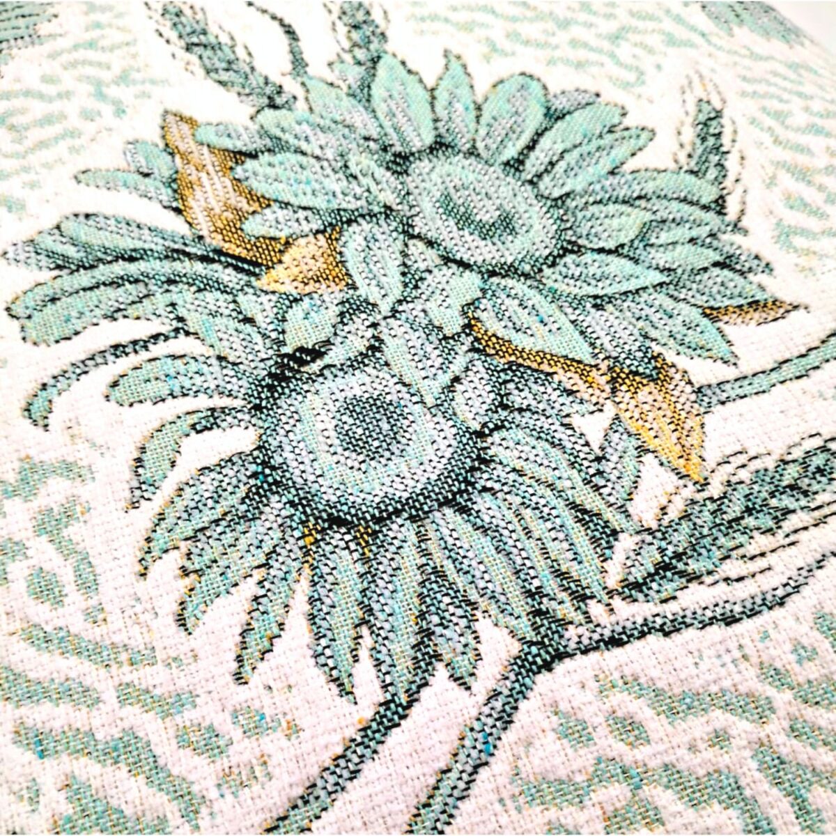 fodera-arredo-girasole-verde-gobelin-jacquard-50-x-50-made-in-italy-dettaglio