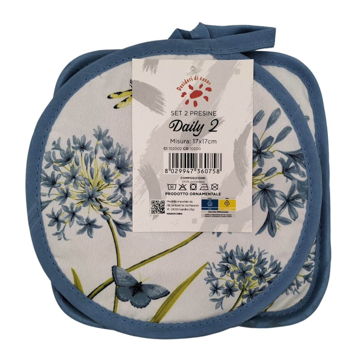 set-2-presine-daily-2-libellula-azzurro-17x17-cm-disegno-azzurro-intera