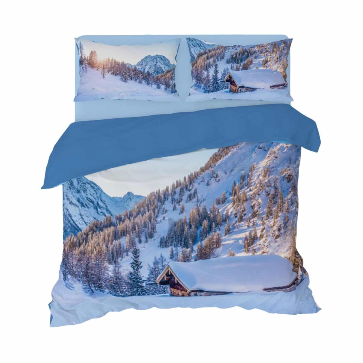 chalet-copripiumino-novia-sandy-stampa-digitale-alta-definizione-puro-cotone-matrimoniale-invernale-neve-montagna-cime-baita