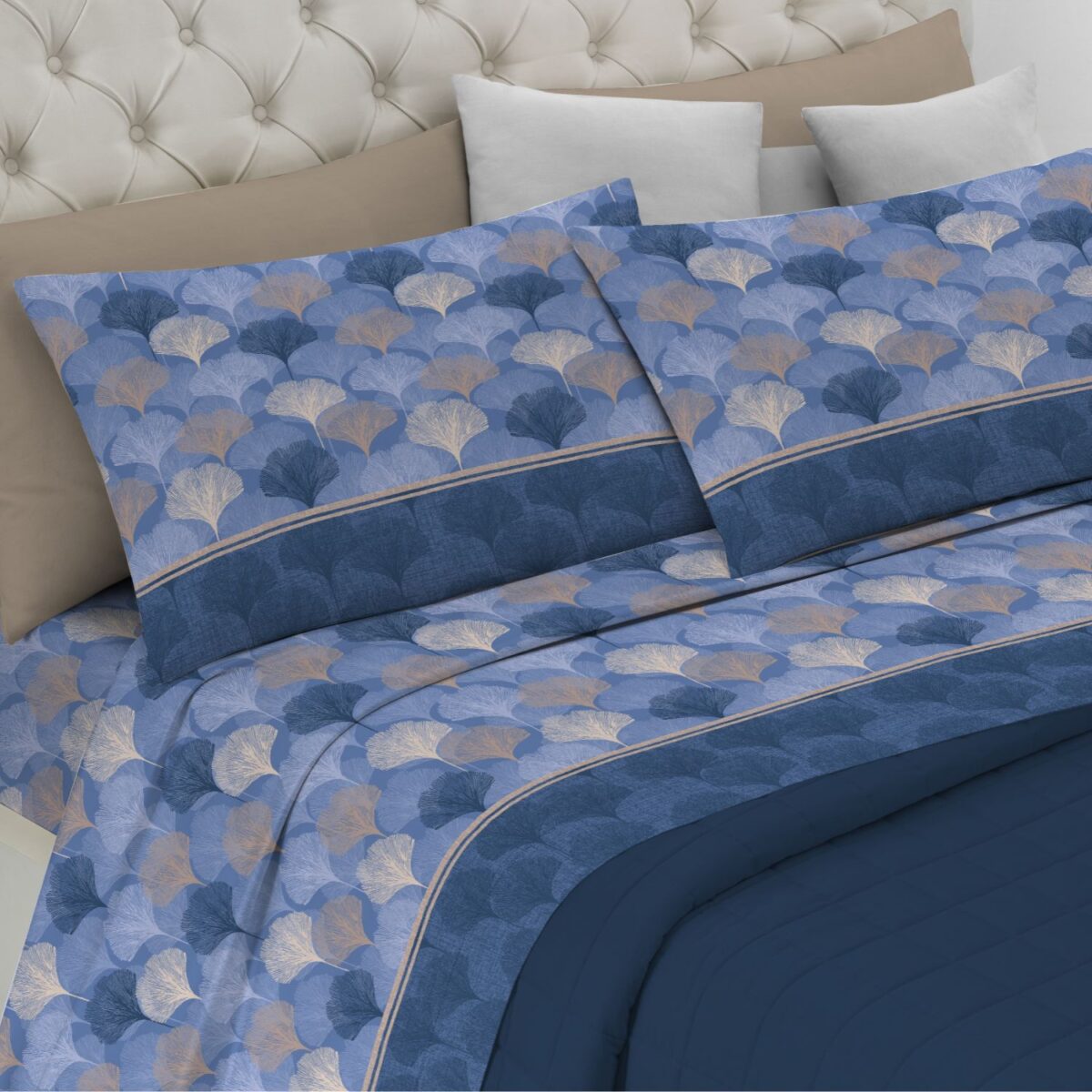 chicchi-blu-completo-lenzuola-smile-made-in-italy-puro-cotone-tortora-panna-azzurro-giallo-geometrico-moderno-singolo-matrimoniale-piazza-e-mezza