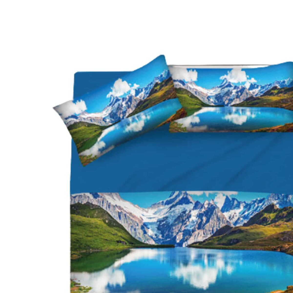 completo-lenzuola-digitale-stampa-alta-definizione-bernese-lago-montagne-innevate-paesaggio-dettaglio