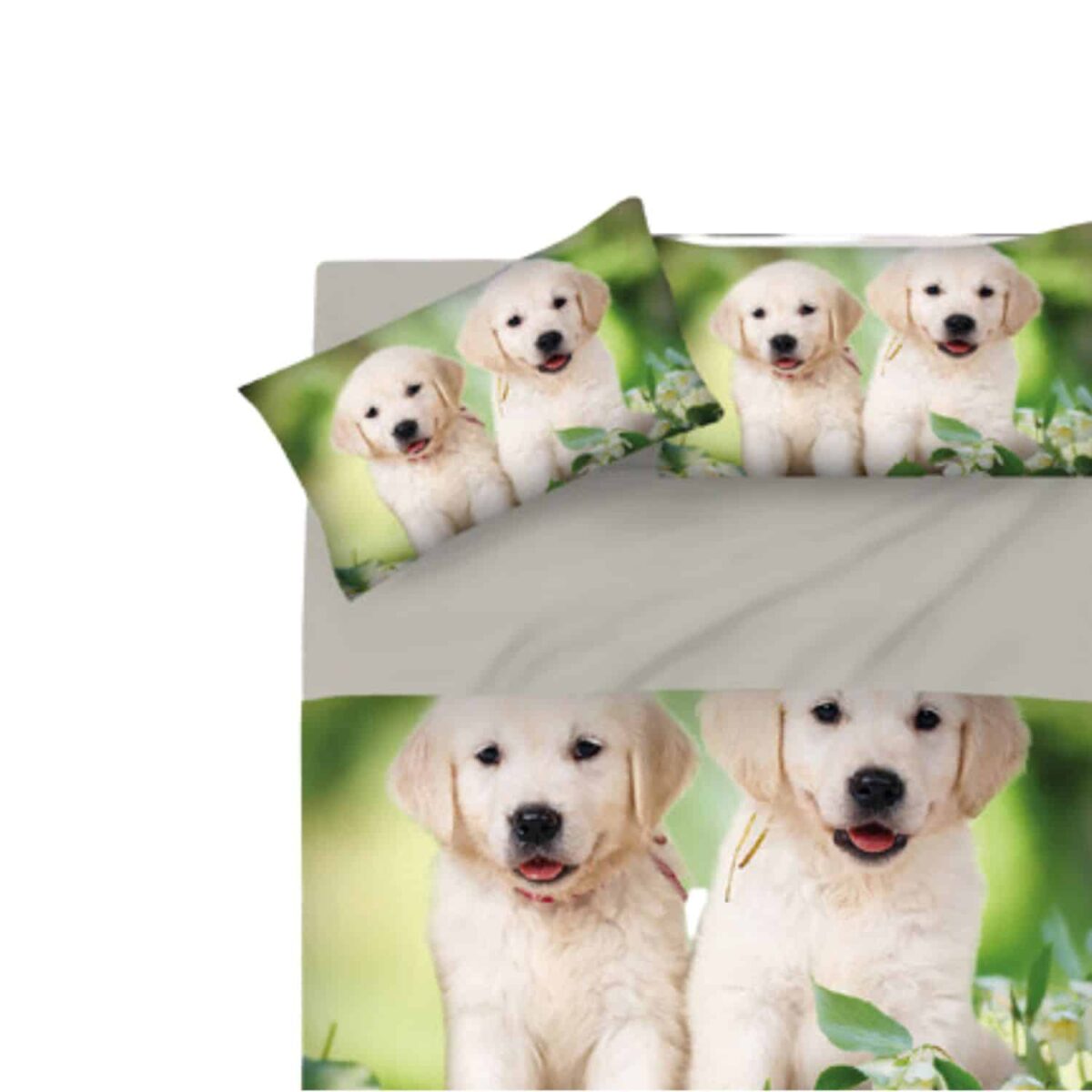 completo-lenzuola-digitale-stampa-alta-definizione-spring-dog-cuccioli-cane-fiori-natura-dettaglio