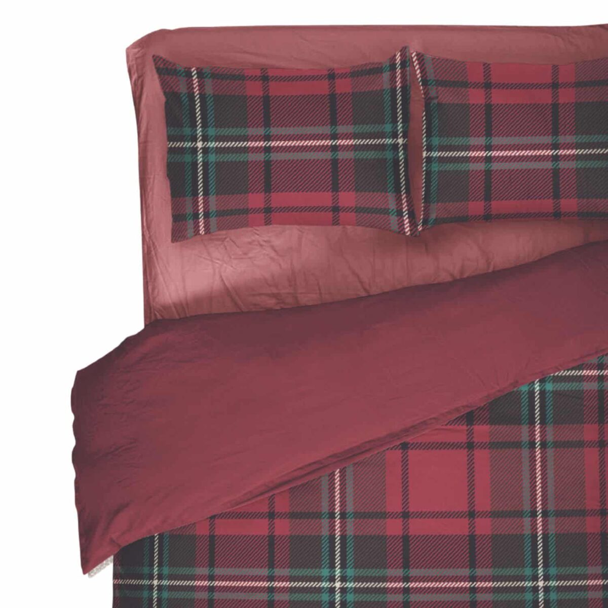 elda-bordeaux-copripiumino-sacco-puro-cotone-novia-scozzese-tartan-rosso-invernale-natalizio-giallo-verde-nero-quadri-dettaglio