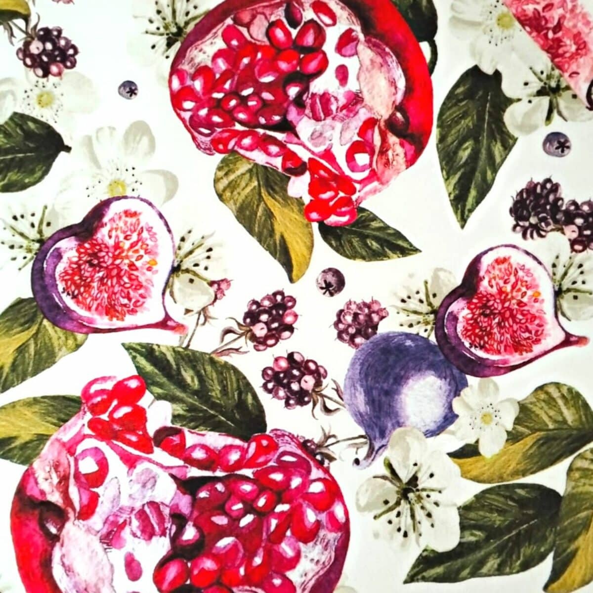 fichi-e-melograni-tovaglia-antimacchia-idrorepellente-frutti-multicolore-cucina-bianco-rosa-verde-dettaglio