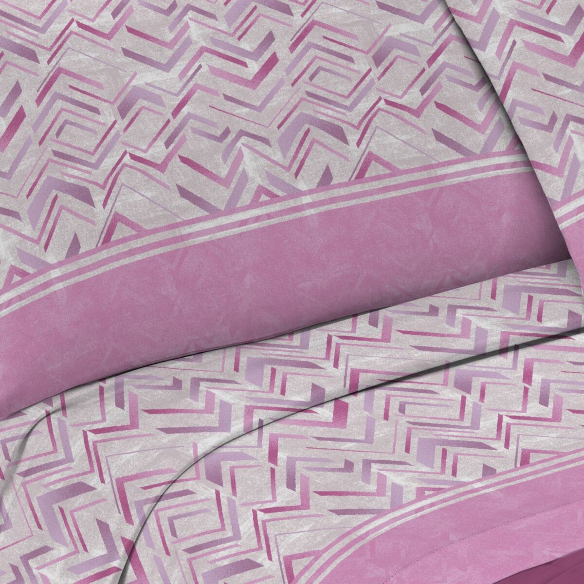 zeno-rosa-completo-lenzuola-smile-made-in-italy-puro-cotone-bianco-fucsia-lilla-geometrico-moderno-singolo-matrimoniale-piazza-e-mezza-dettaglio