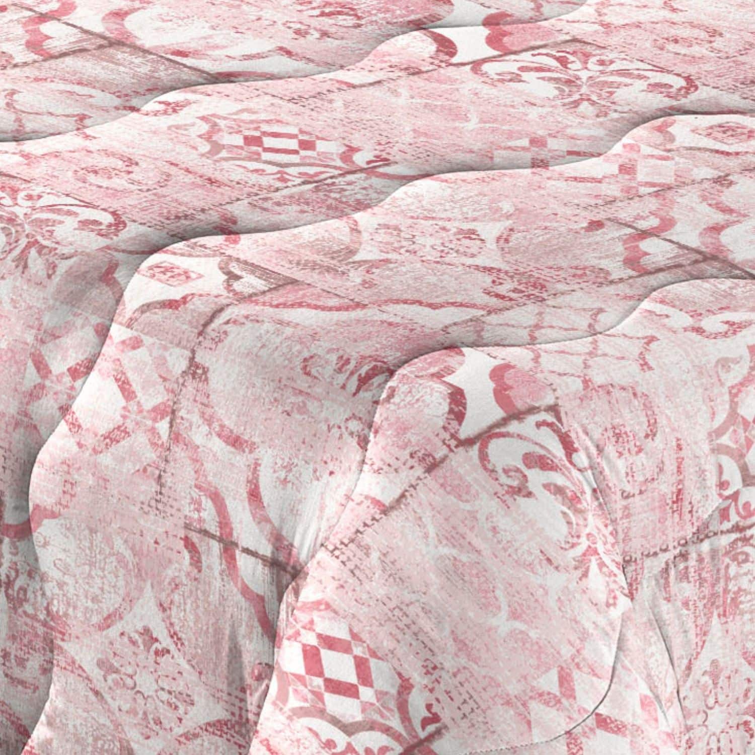amalfi-rosa-trapunta-piumone-microfibra-made-in-intaly-invernale-maioliche-piastrelle-sfumata-bianco-dettaglio