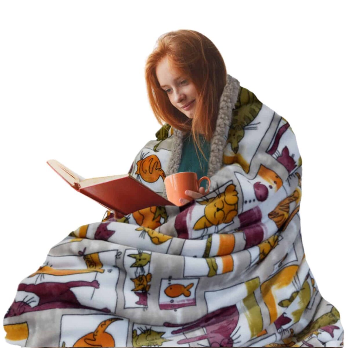 gatti-sognatori-coperta-sherpa-plaid-singola-matrimoniale-fantasia-stampata-spalle