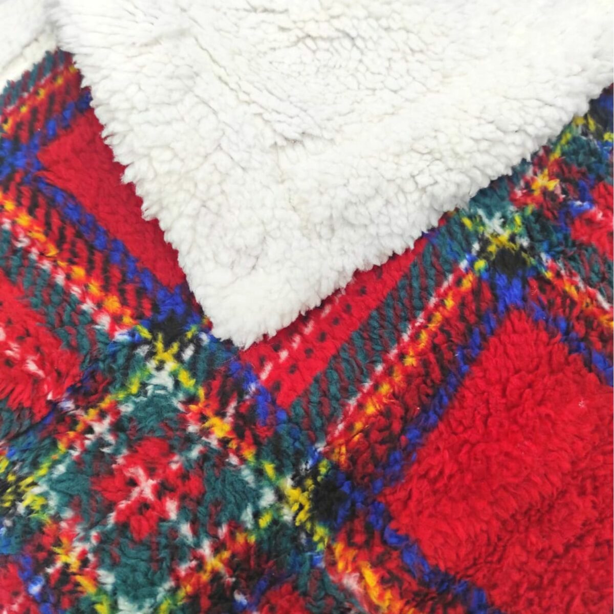 coperta-amburgo-rosso-scozzese-sherpa-calda-morbida-invernale-dettaglio-sherpa
