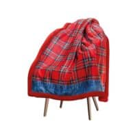 coperta-aspen-rosso-scozzese-denim-jeans-sherpa-calda-morbida-invernale-aperta