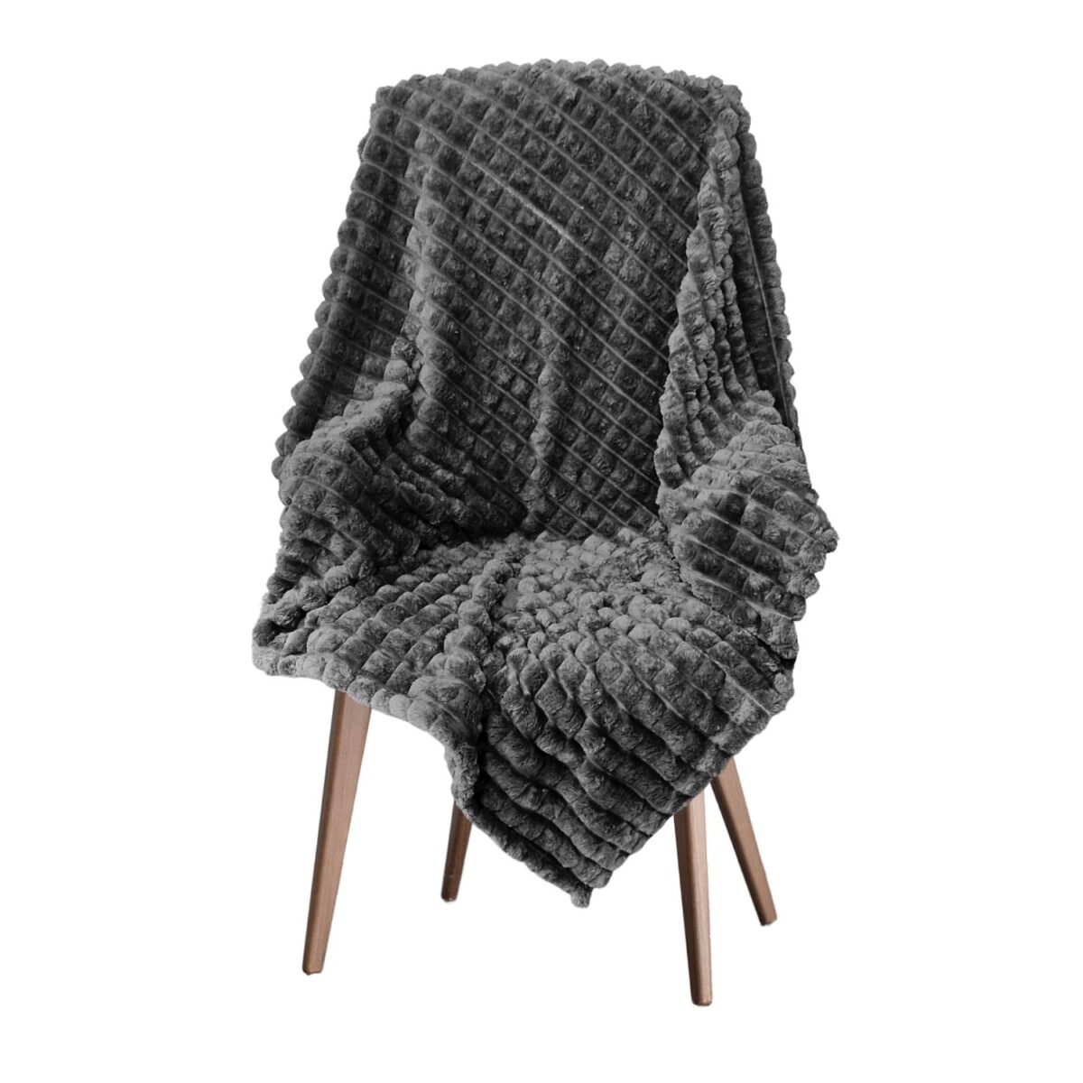 coperta-cairo-antracite-disegno-piramidale-effetto-fluid-quadri-soffice-calda-invernale-aperta