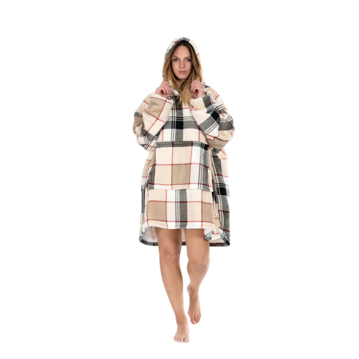 felpone-galway-poncho-scozzese-beige-plaid-pile-sherpa-coperta-plaid-cappuccio-intera