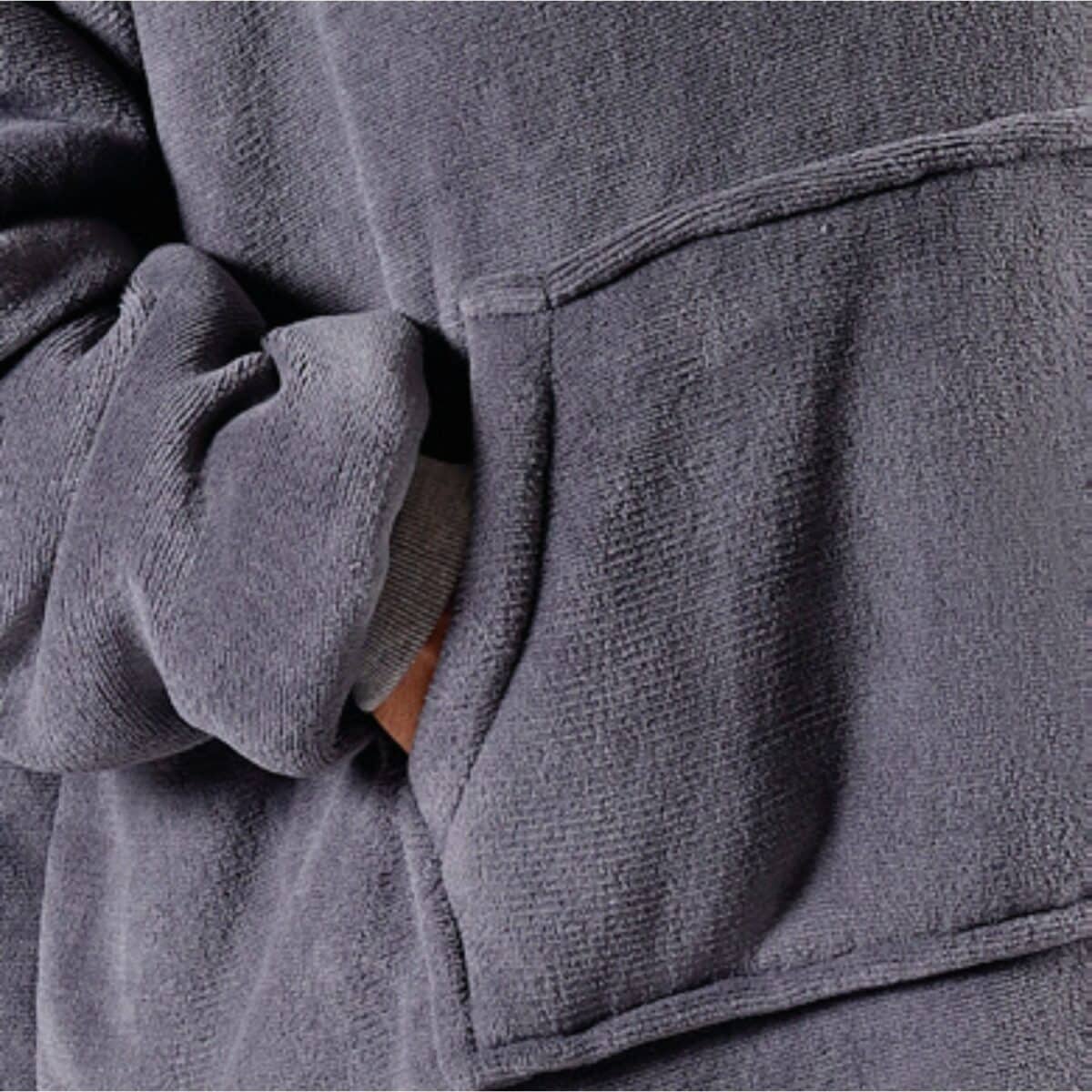 felpone-sherpa-tinta-unita-rosa-grigio-tortora-cappuccio-pile-coperta-maniche-aperta-dettaglio