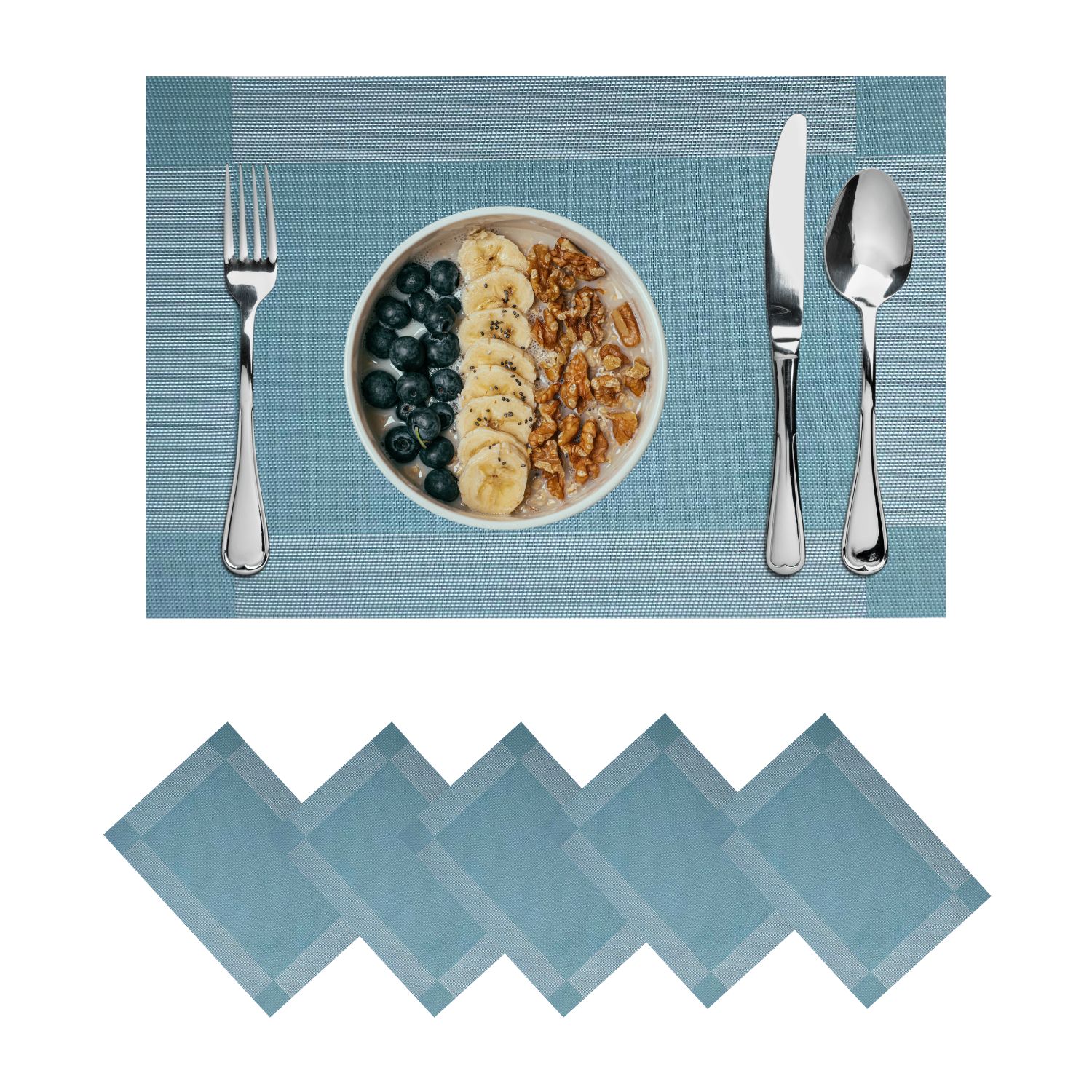 tovaglietta-americena-tinta-unita-azzurro-intreccio-robusta-colazione-pasti-veloci-aperta