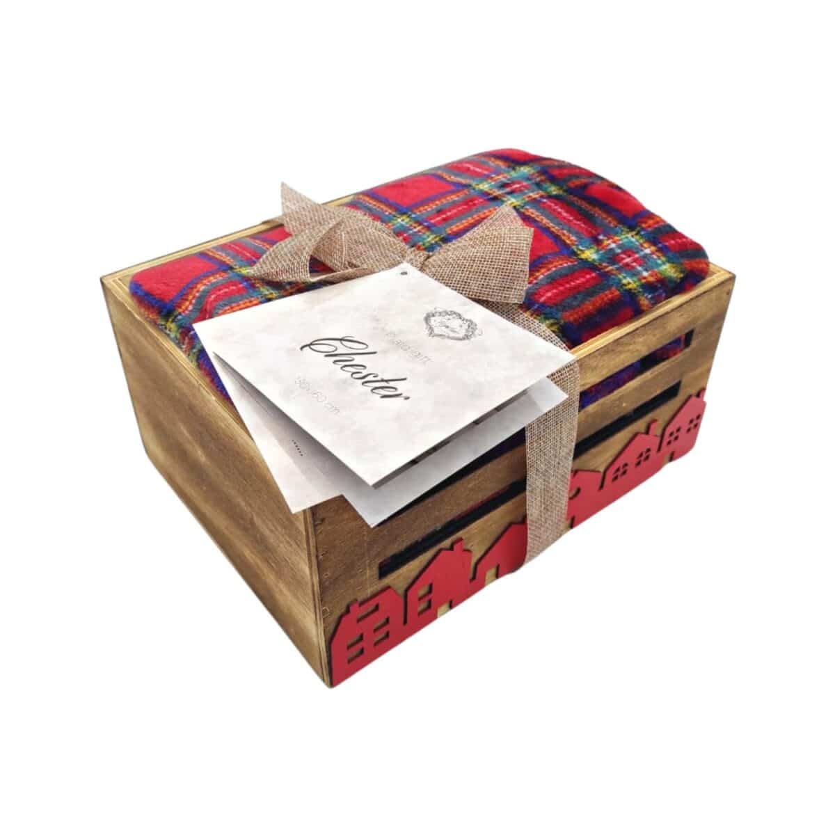 plaid-gift-chester-coperta-idea-regalo-natale-cassettina-legno-decorata-confezione
