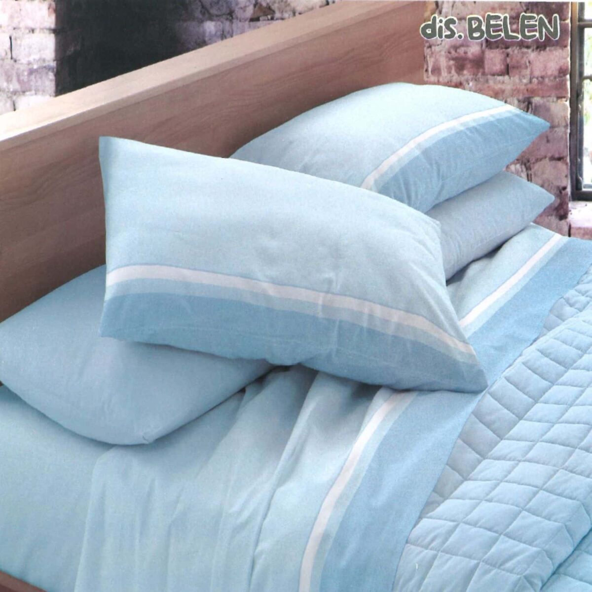 completo-lenzuola-flanella-belen-azzurro-fantasia-pallini-dettaglio-colore